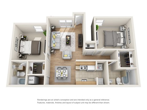 Phase I - 2 Bed 2 Bath (Fireplace Optional)